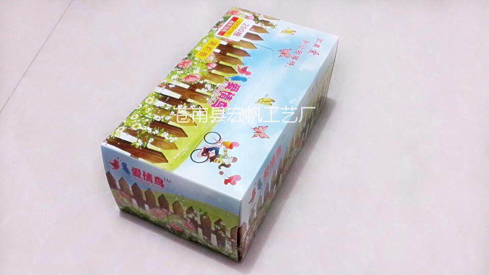 供应用于抚州市广告纸巾盒定制，盒装纸巾设计订做，白卡纸巾盒定制