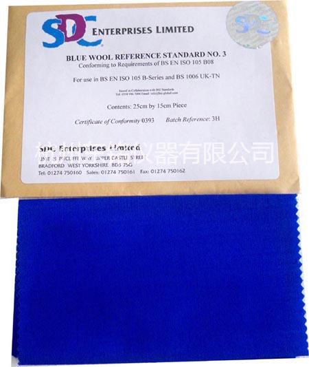 ISO蓝色羊毛标准织物图片