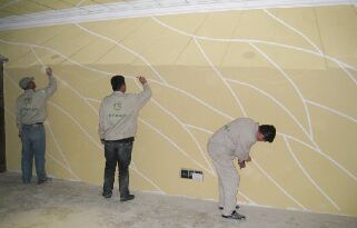 供应用于墙面涂料的硅藻泥施工