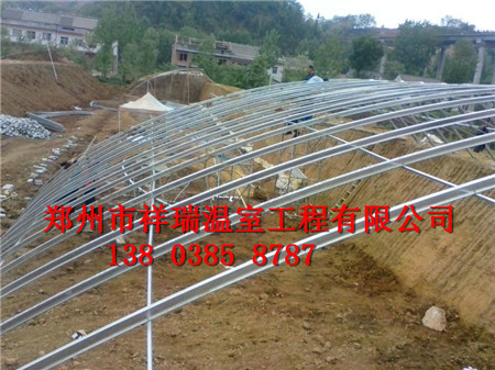 郑州土坑棚温室钢架拱棚冬暖式温室大棚造价图片
