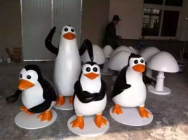 冰岛企鹅美陈展览道具模型低价租赁批发