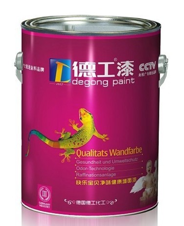 中国著名十大涂料品牌快乐宝贝净味健康墙面漆厂家招商