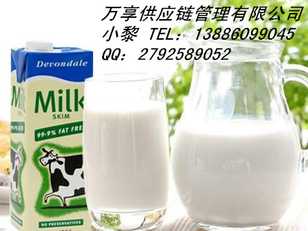 供应用于1的宁波武汉进口澳洲牛奶报关清关7证