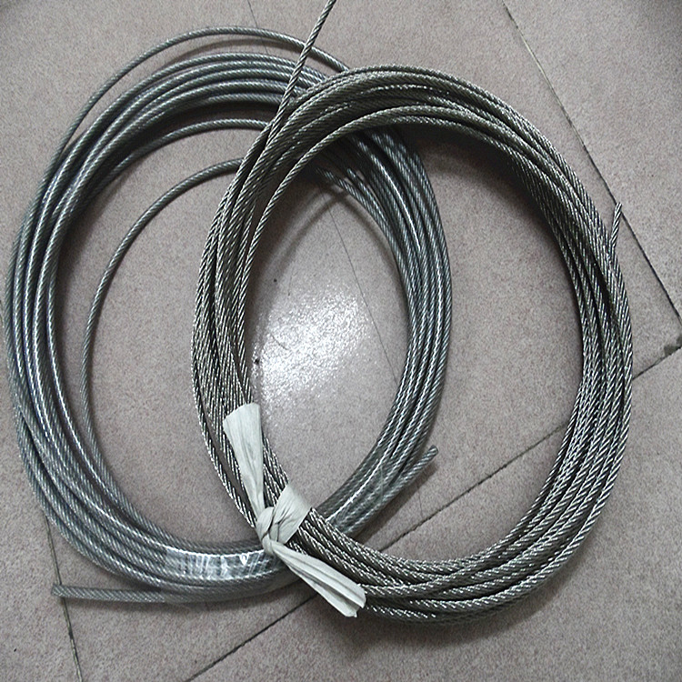 316不锈钢钢丝绳 镀锌包胶钢丝绳批发