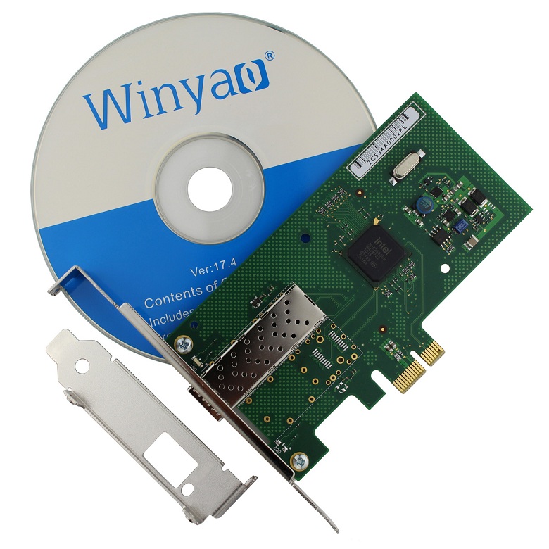 供应用于桌面光纤的WY580F1SFP PCIe x1千兆光纤网卡in