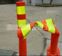 供应用于城市公路道口的反光柔性柱街道警示柱弹性柱