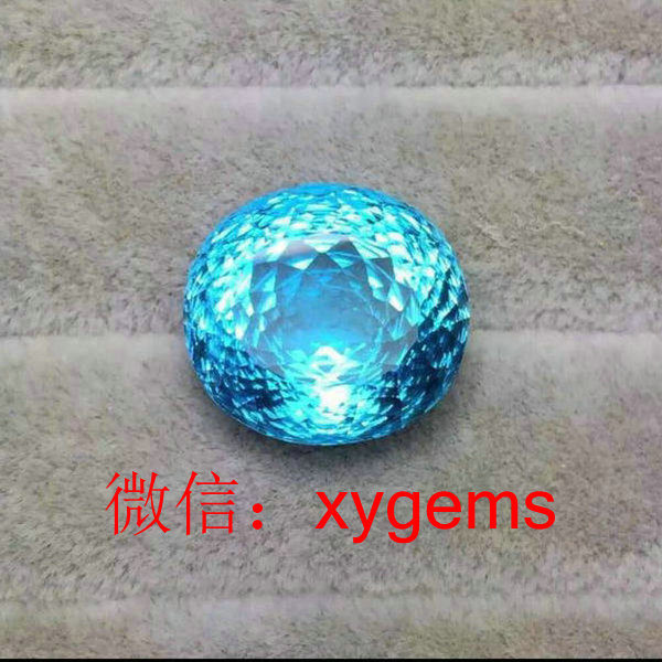 供应用于水晶首饰佩戴的千禧工特殊切工蓝水晶宝石