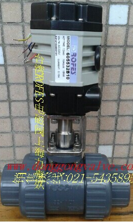 6055电动PVC球阀，台湾电动PVC球阀