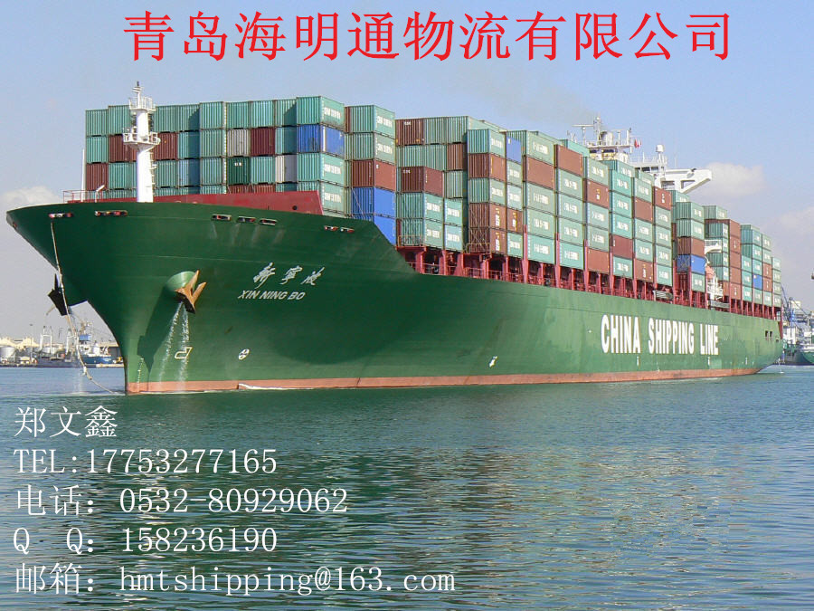 供应集装箱海运运输物流青岛物流运输公司