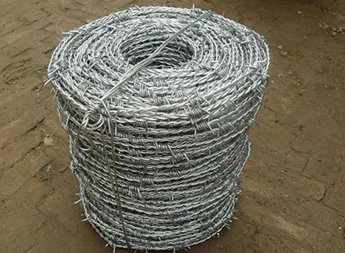 供应用于防护围界的双股拧丝镀锌刺绳  铁蒺藜  包塑刺绳   刺丝 刺网