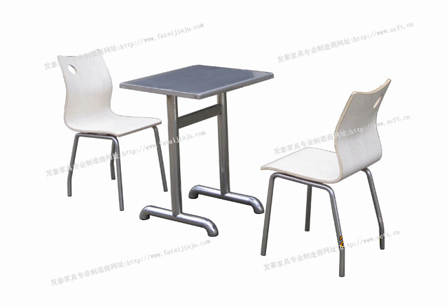 全不锈钢快餐桌椅二人分体食堂桌椅批发