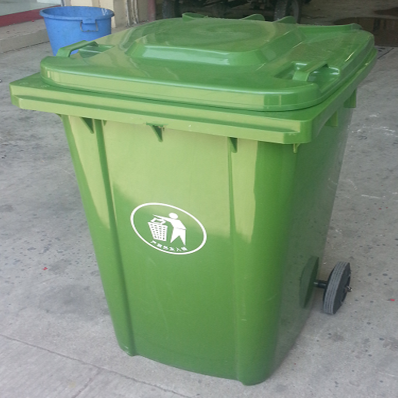 供应塑料垃圾桶240L|加厚挂车桶.户外小区垃圾桶，市政学校垃圾桶，双轮垃圾桶