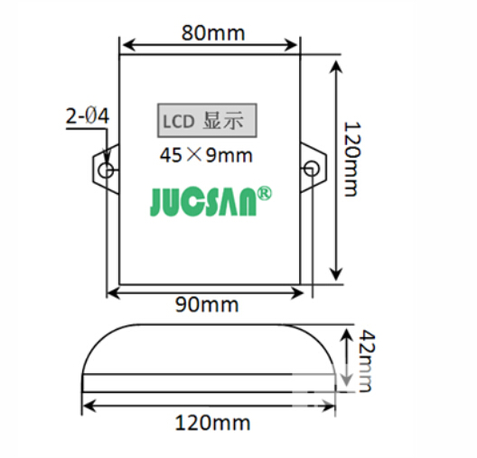 供应JCJ100S 壁挂式温湿度变送图片