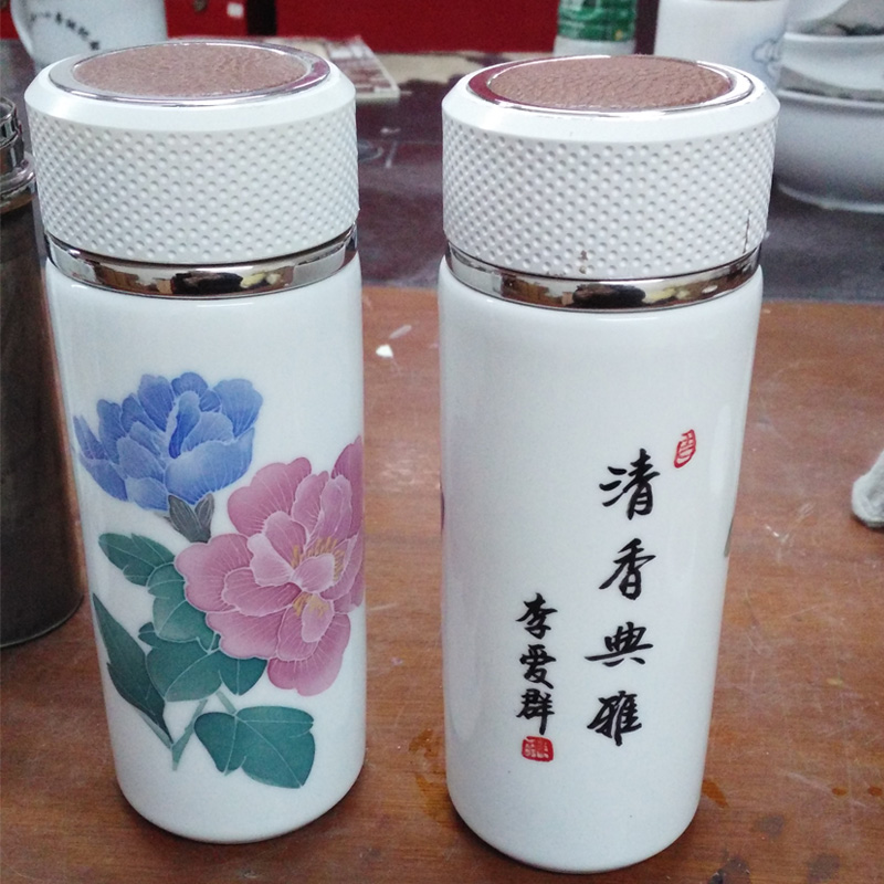 湖南醴陵釉下彩陶瓷保温杯厂家直销批发