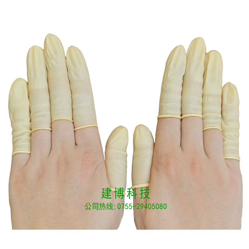 深圳市防静电米黄色手指套防静电手指套厂家