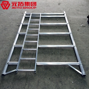 供应用于装修工地施工的铝合金快装系统 快装铝合金梯子
