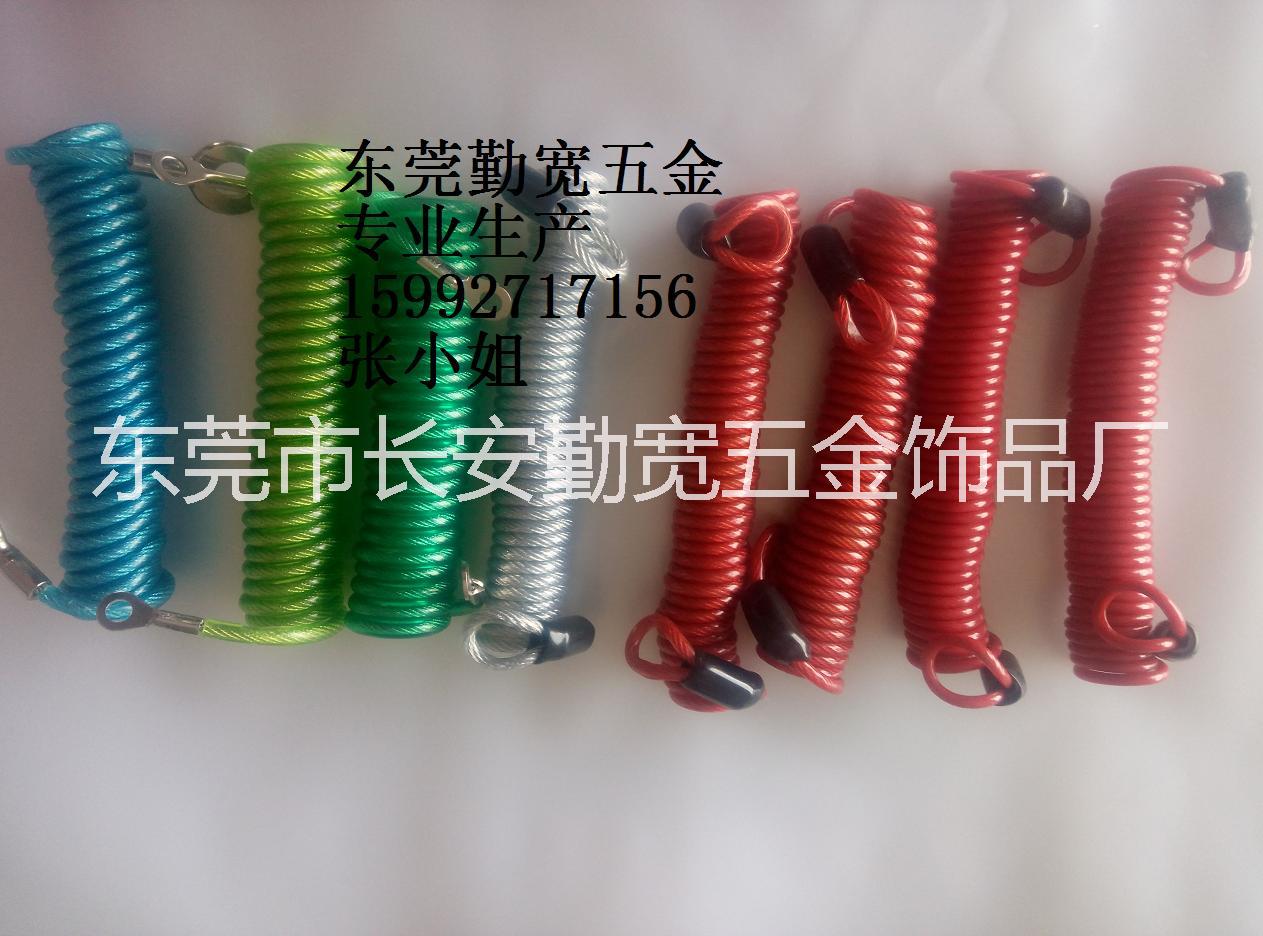 供应涂塑弹簧钢丝绳 包胶弹簧钢绳