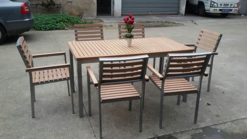供应户外塑木家具室内园林桌椅餐桌椅 咖啡厅休闲桌椅 园林户外家具