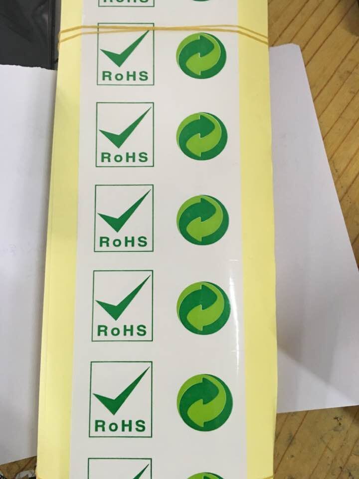 江门环保标志ROHS不干胶批发商批发