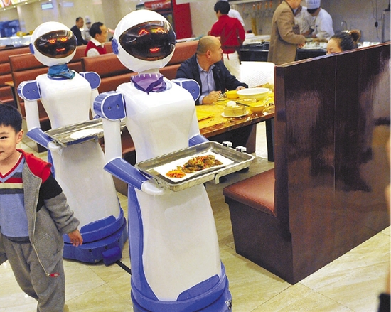 供应用于送餐的郑州邦浩送餐机器人，可租赁