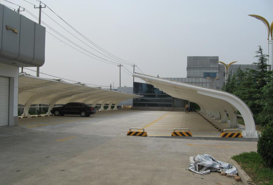 供应广东膜结构停车棚设计制作，上海膜结构公司，膜结构停车棚图片