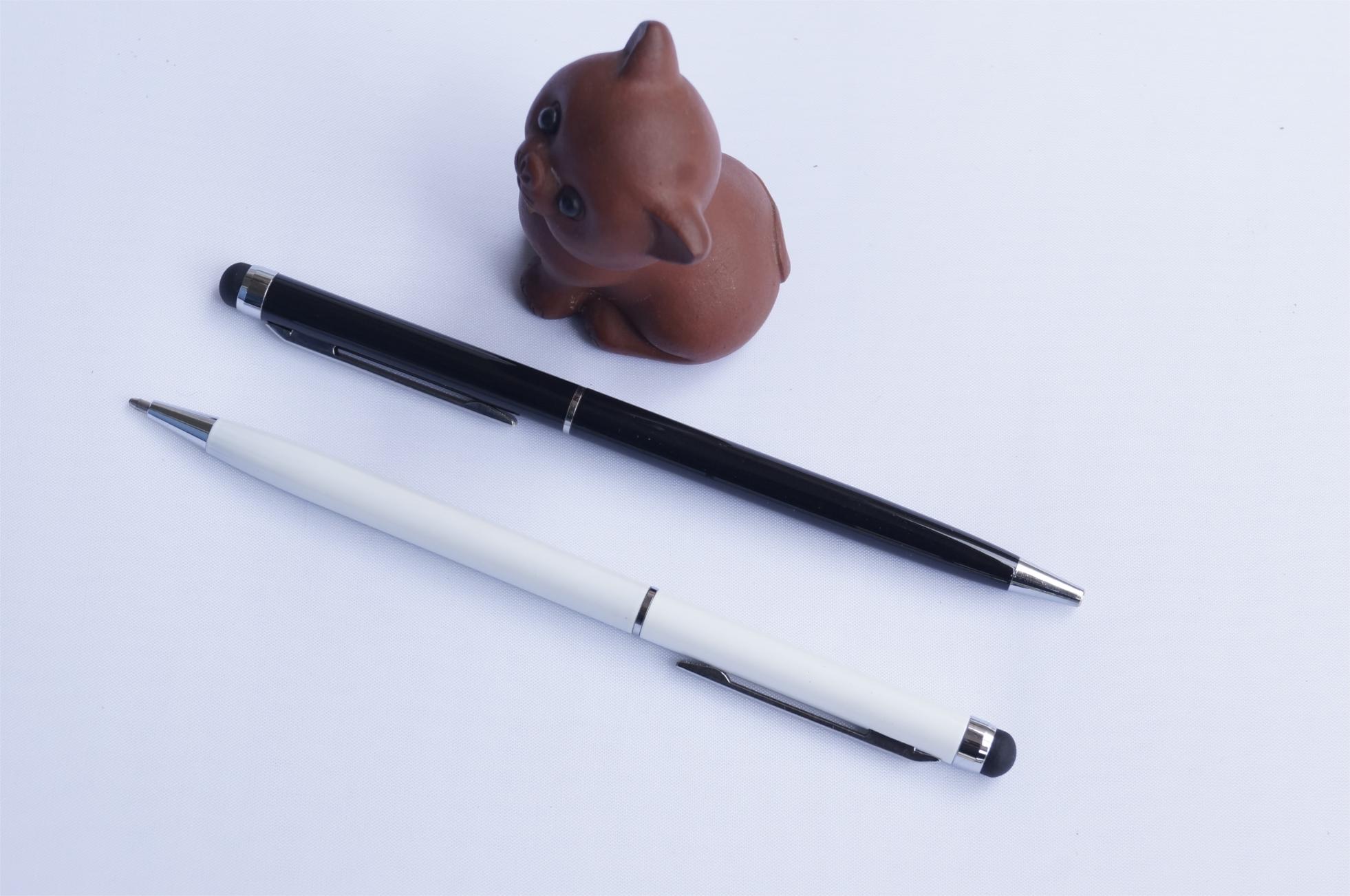 厂家供应：金属圆珠笔手写笔手机触屏笔电容笔 金属电容笔。签字笔