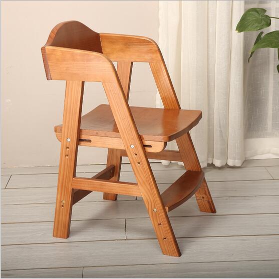 安全升降实木可调高度儿童学习椅子批发
