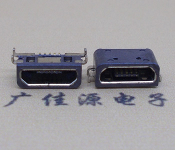 迈克USB防水座子 迈克USB防水母座 cro B型口防水母座|四个固定脚插板B防水座子|Micro