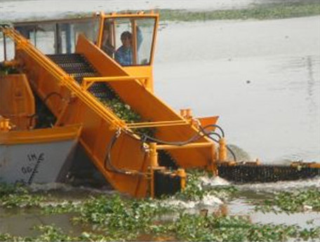 供应用于割草船的全自动水草收割打捞船 河面保洁船