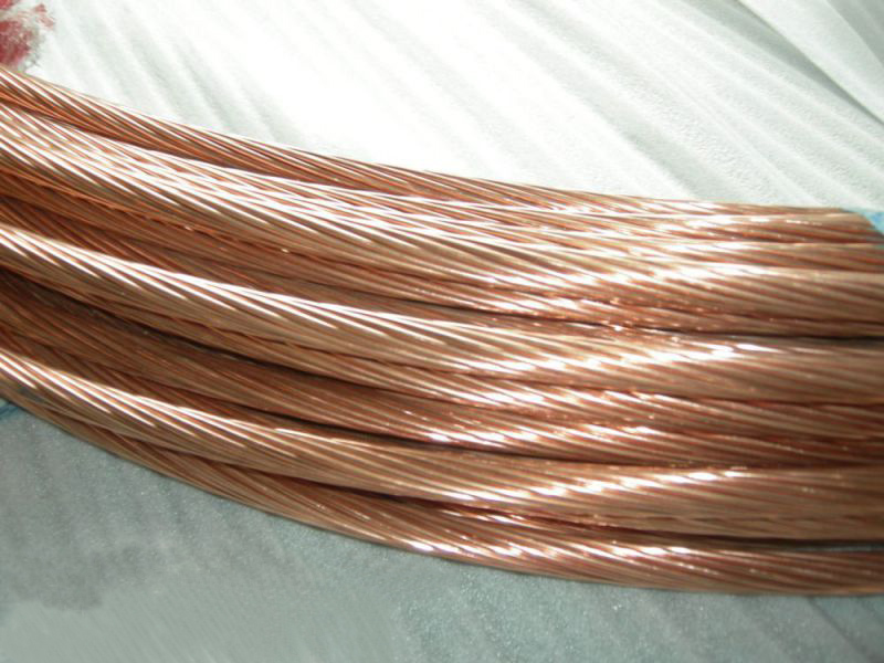 供应防雷接地铜覆钢系列铜绞线、铜圆线、铜扁线接地材料分类价格