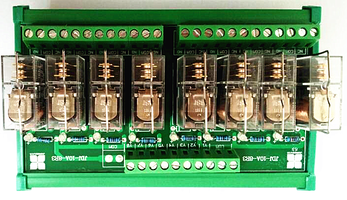8路PLC继电器模组8路PLC继电器模组  PLC放大板 4路8路10路继电器模组 PLC输出放大板
