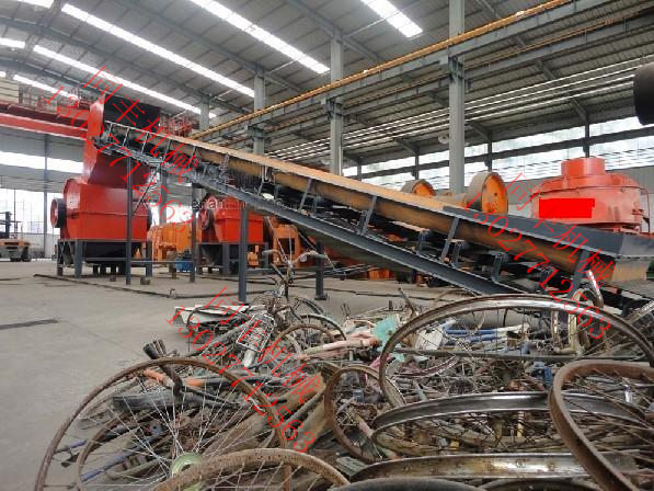 山东青岛油漆桶回收利用自行车粉碎机各种金属粉碎机尽在同丰图片