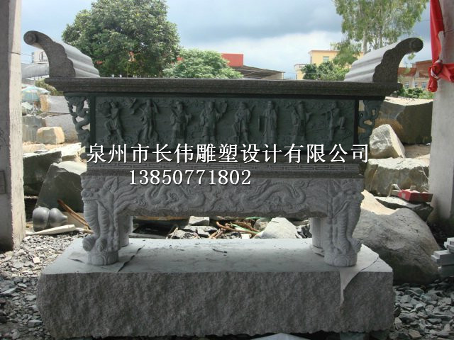 惠安香炉厂家订制石头香炉石雕摆件雕刻 批发香炉石制品来图加工 石头优质香炉