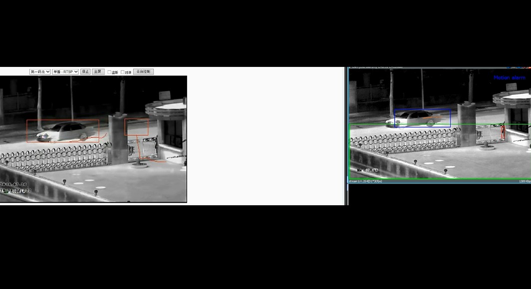 红外热成像云台摄像机 智能分析 自动跟踪 移动目标报警联动 红外热成像智能监控摄像机