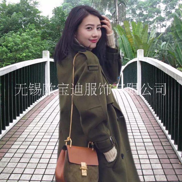 深圳2016年最新高圆圆同款双面尼大衣