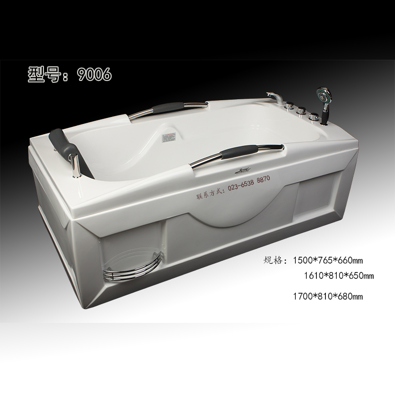 欧式亚克力浴缸批发 高端智能配件浴缸 厂家直销 一件代发 浴缸 方型浴缸