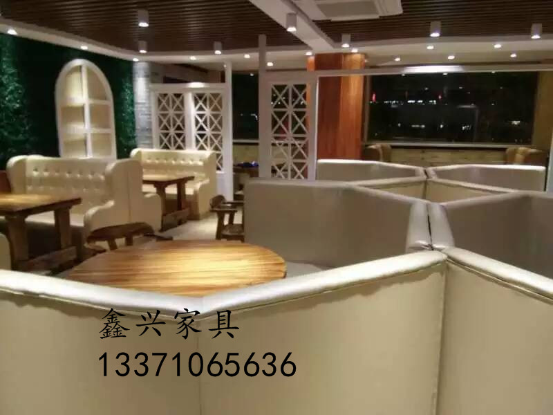 鑫兴卡座 沙发 奶茶店西餐厅沙发椅子组合批发