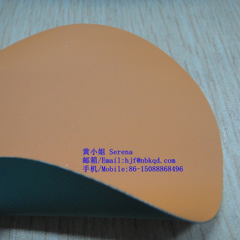 0.6mm二级PVC夹网布轻型防化服面料 PVC轻型防化服面料