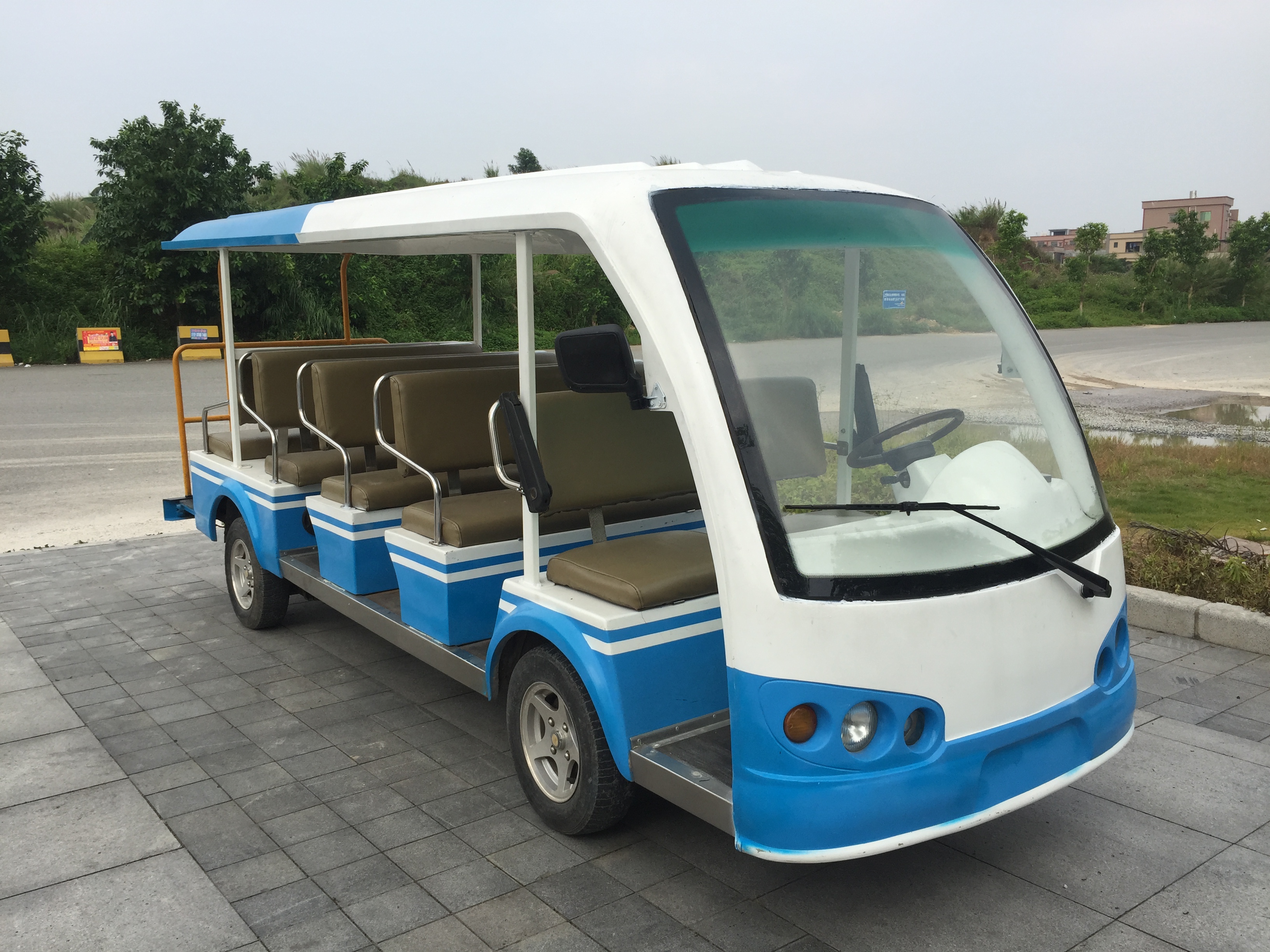 供应广东14座优质二手观光车出售，八成新，物美价廉便宜