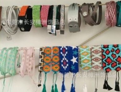 厂家销售饰品批发尼泊尔时尚民族风纯手工编织棉线手绳手链女款