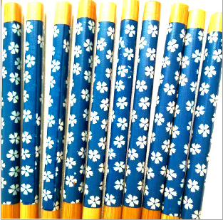 礼品筷子价格-双装红蓝樱花竹木筷子套装图片