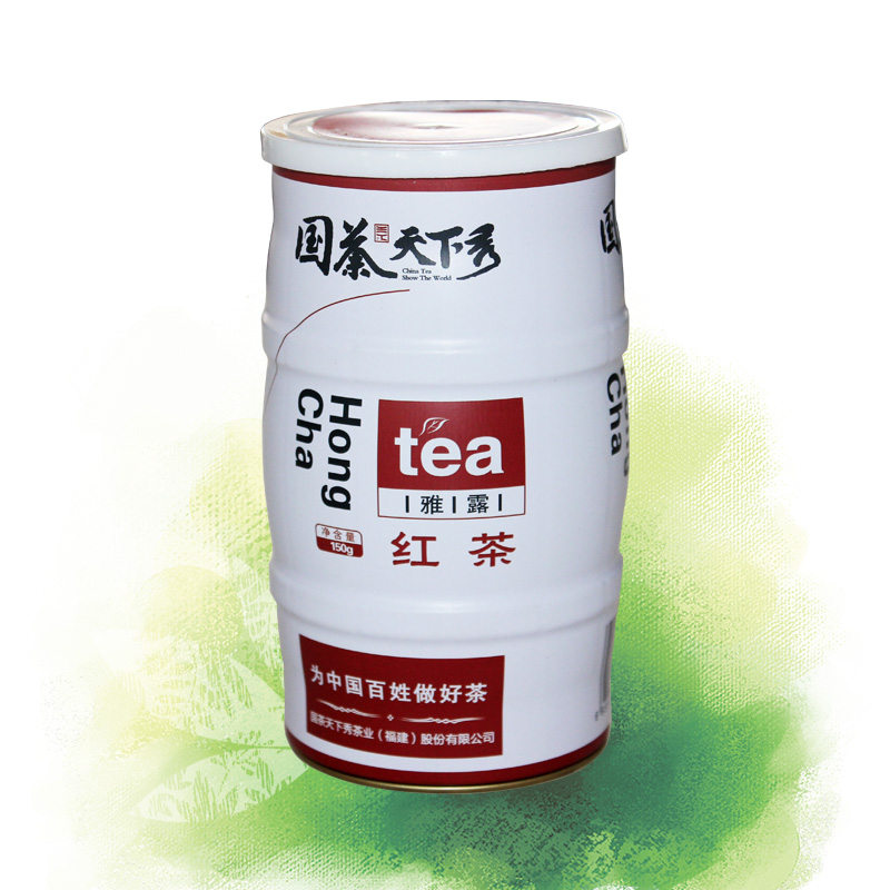 国茶天下秀 雅露工夫红茶 150g茶叶异形罐