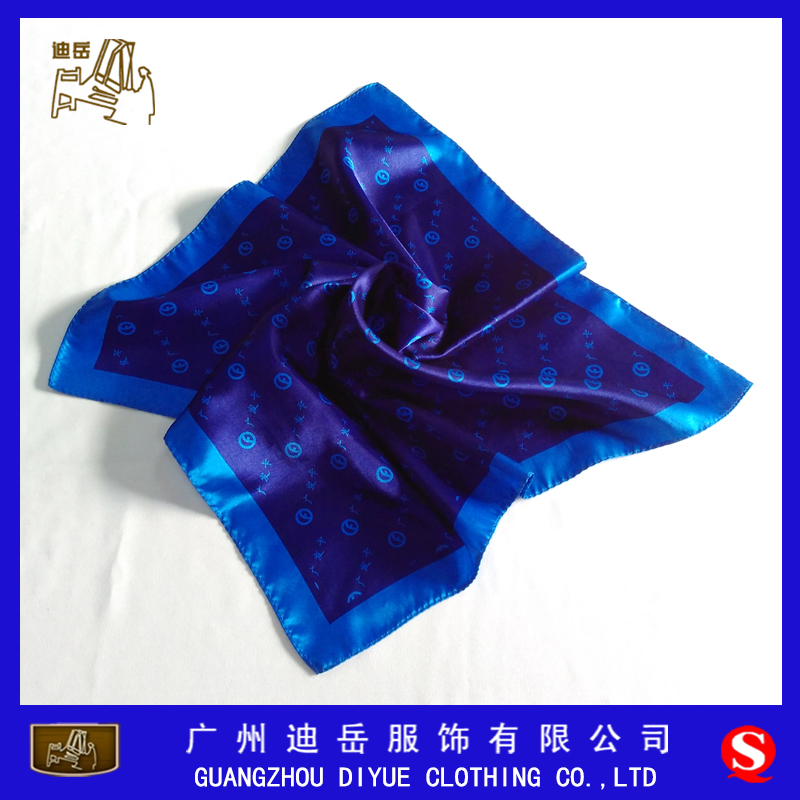广州市小方巾厂家广州丝巾厂广州品牌丝巾订做涤纶小方巾