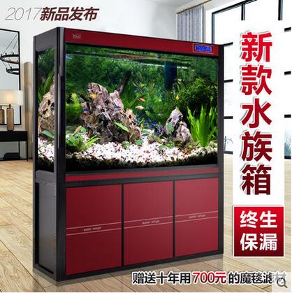 YEE高档生态水族箱靠墙高清玻璃大型中型底过滤龙鱼缸1.2米1.5米
