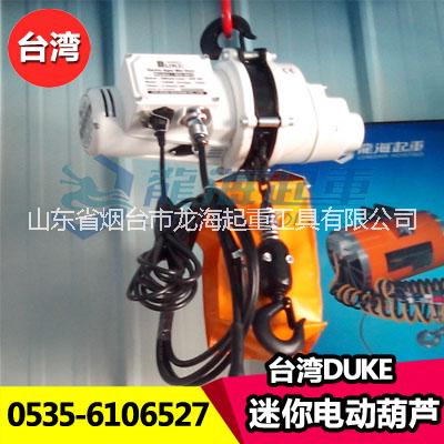DUKE迷DUKE迷你环链电动葫芦，台湾DUKE品牌产品，保期12个月你环链电动葫芦