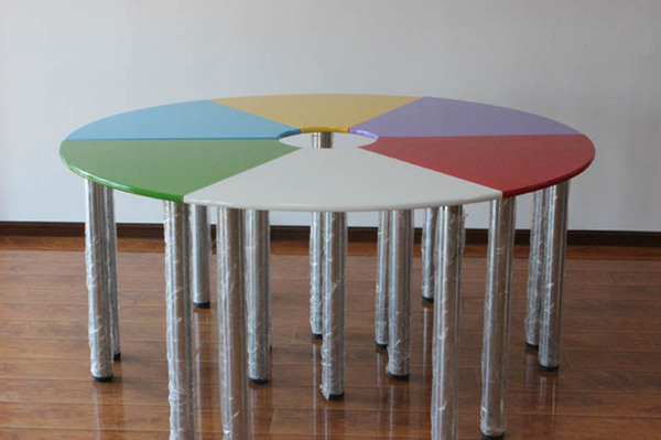 团体活动桌 心禾心理 彩色团体辅导桌椅出售