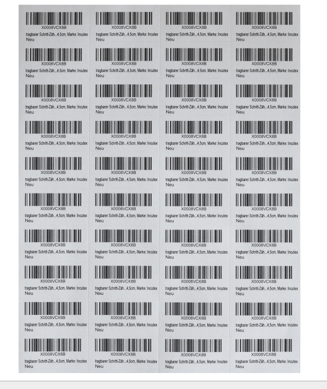 供应亚马逊FBA条码纸  A4 光面不干胶标签纸 40格条码纸图片