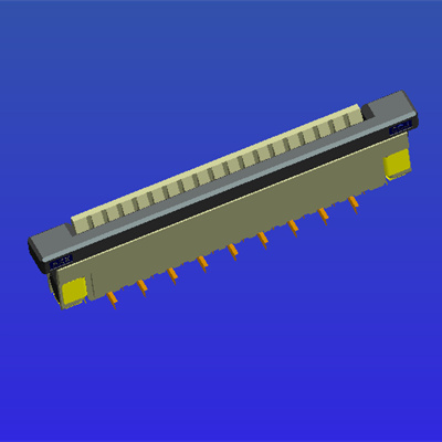 连接器 1.0mm间距带锁立贴抽屉式FPC  生产厂家