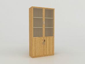 文件柜木质带锁资料柜储物柜玻璃门