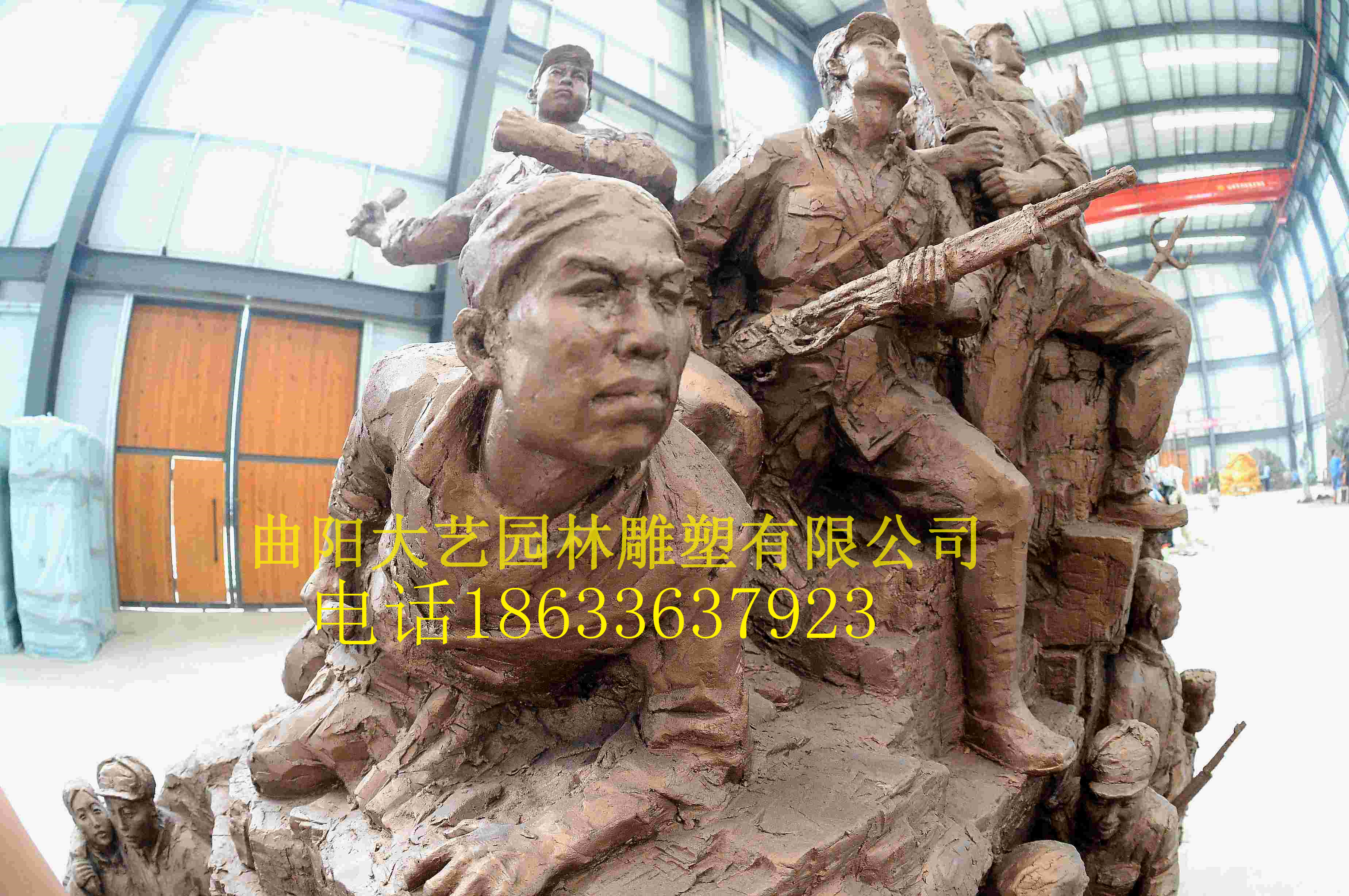 红军长征人物雕塑厂家 玻璃钢雕塑厂家 大艺园林雕塑
